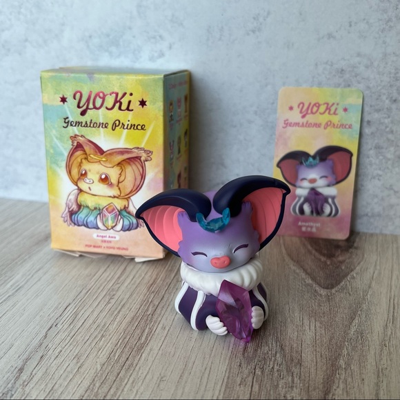 Pop Mart Other - Pop Mart Yoki Gemstone Prince- Open Blind Box - Amethyst Gem Stone Bat!